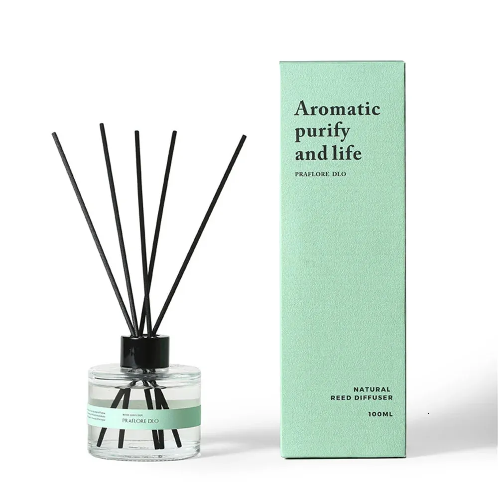 Mini Glass Reed Reed Diffuser Candle Set With Sticks 50ml For Home And ...