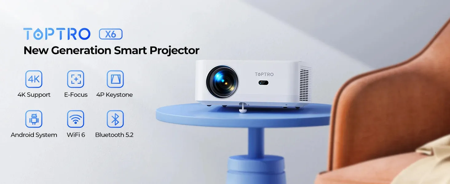 TOPTRO Multimedia Projector X6 【公式通販】