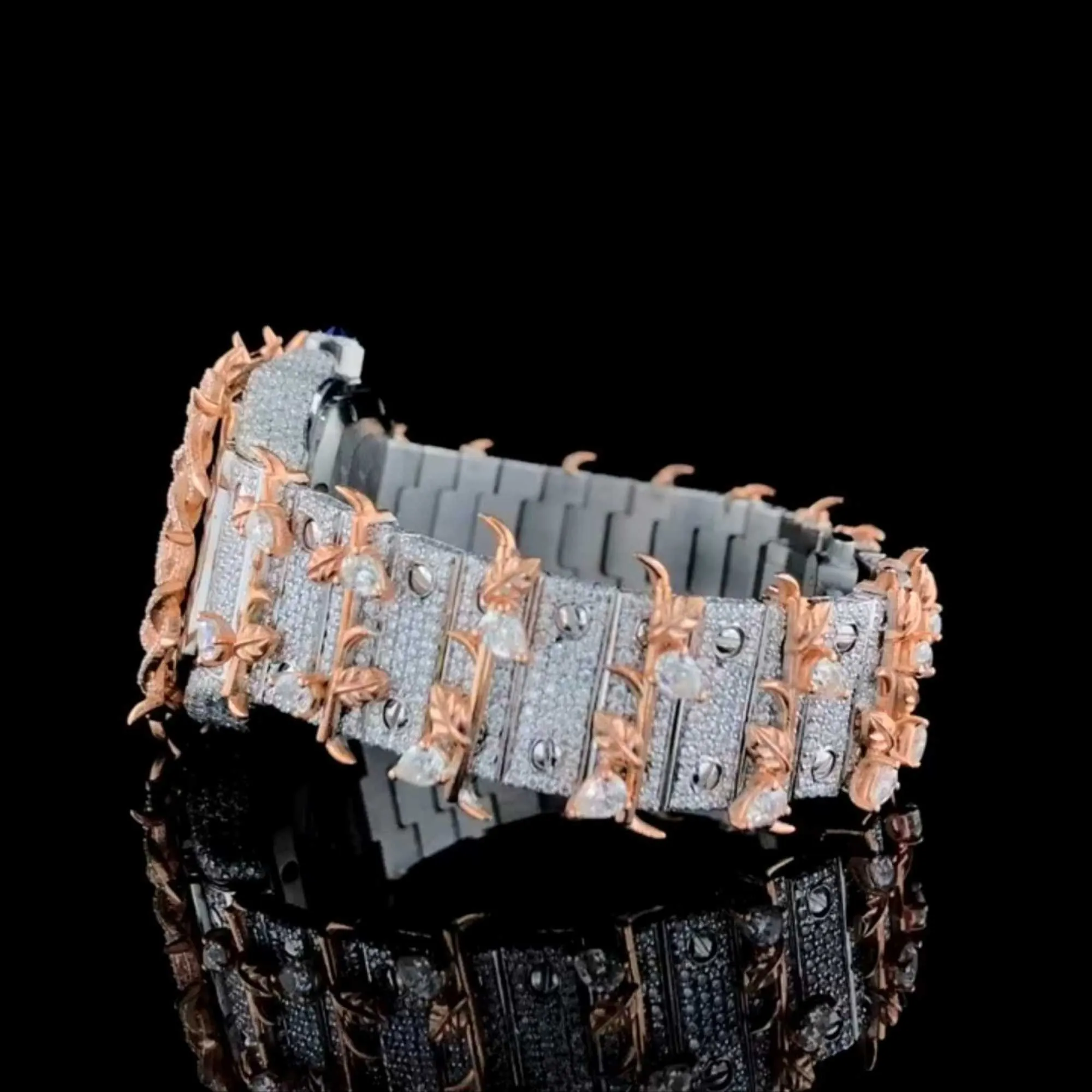 Iced Out Moissanite Diamond Watch - High Quality DEF Lab