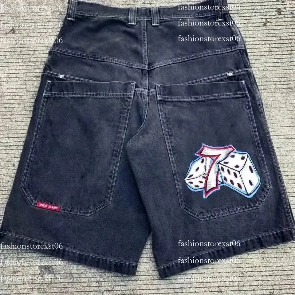 Y2K Jnco Baggy Denim Shorts For Men And Women, 2024