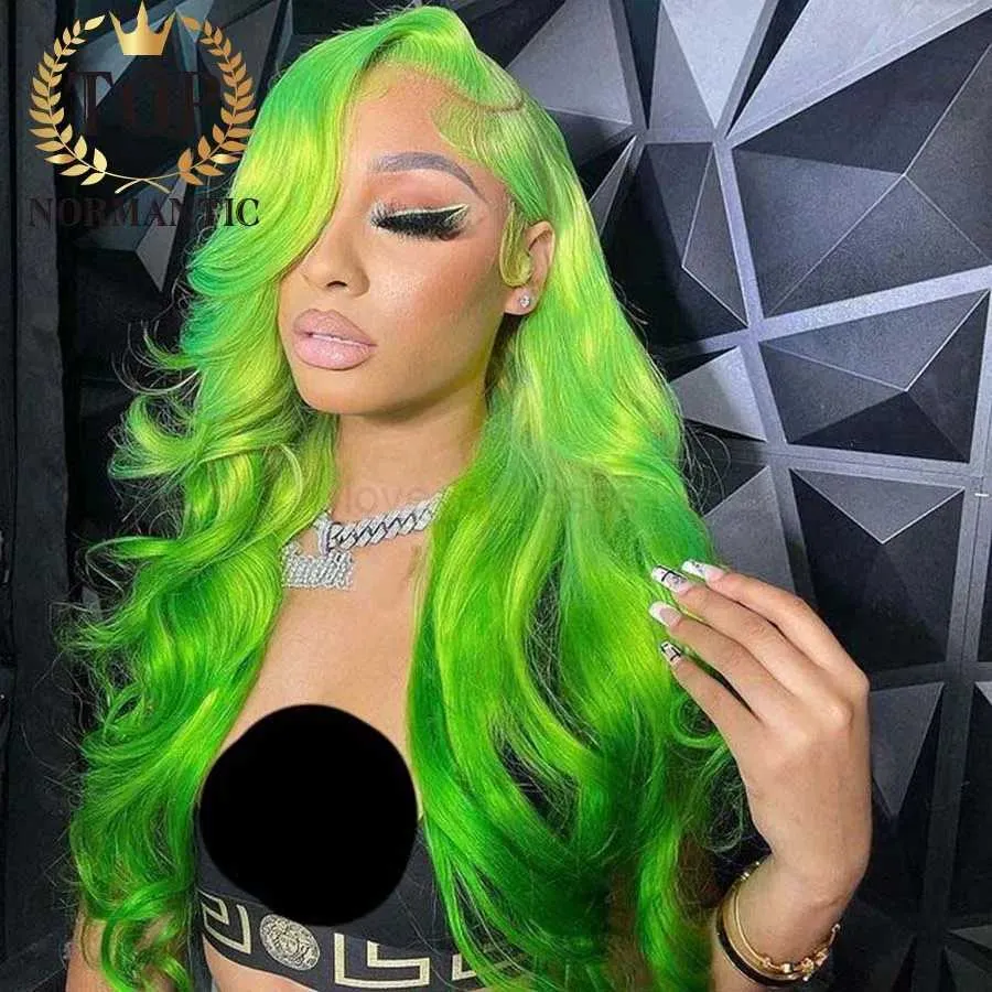 Neon Green Hair Lace Front Wig Green Sylvia Neon Wig Fluorescent