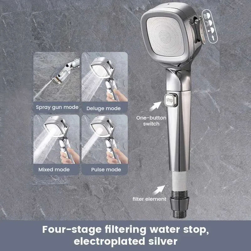 Eco Shower Head - 4 Modes|One-Key Stop|CL240710 EU_voghion.com