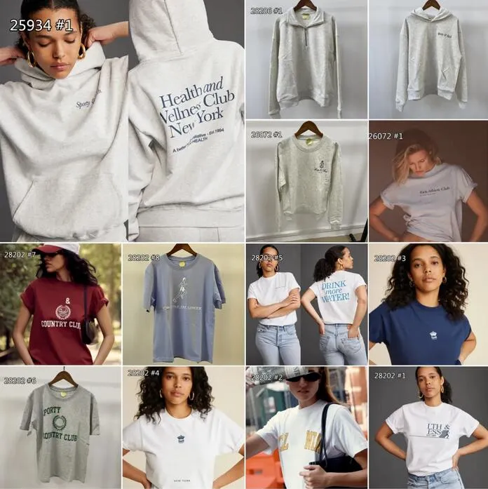 Top Sporty Rich Hoodie Tees T Shirt Front And Back Letter Printed Cotton Tshirts Women Short T Shirts Size S L From 25 11 DHgate