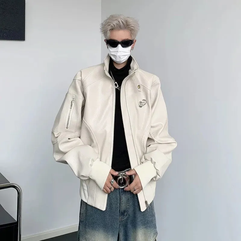 real leather punk jacket Y2K ロンジャン real leather punk jacket Y2K ロンジャン real leather punk jacket