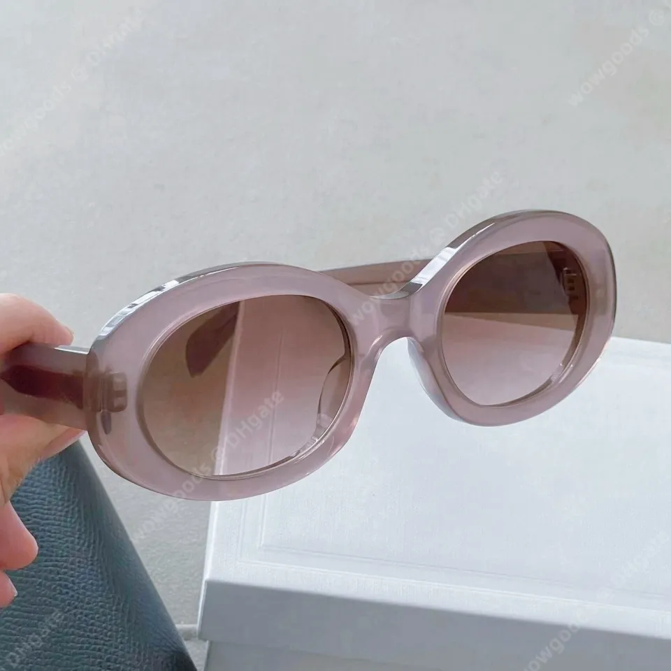 Vintage Oval Cat-Eye Acetate Sunglasses UV Protection Polarized DreamCalf Oval Cat Eye Sunglasses for Women Trendy Retro  main image 4