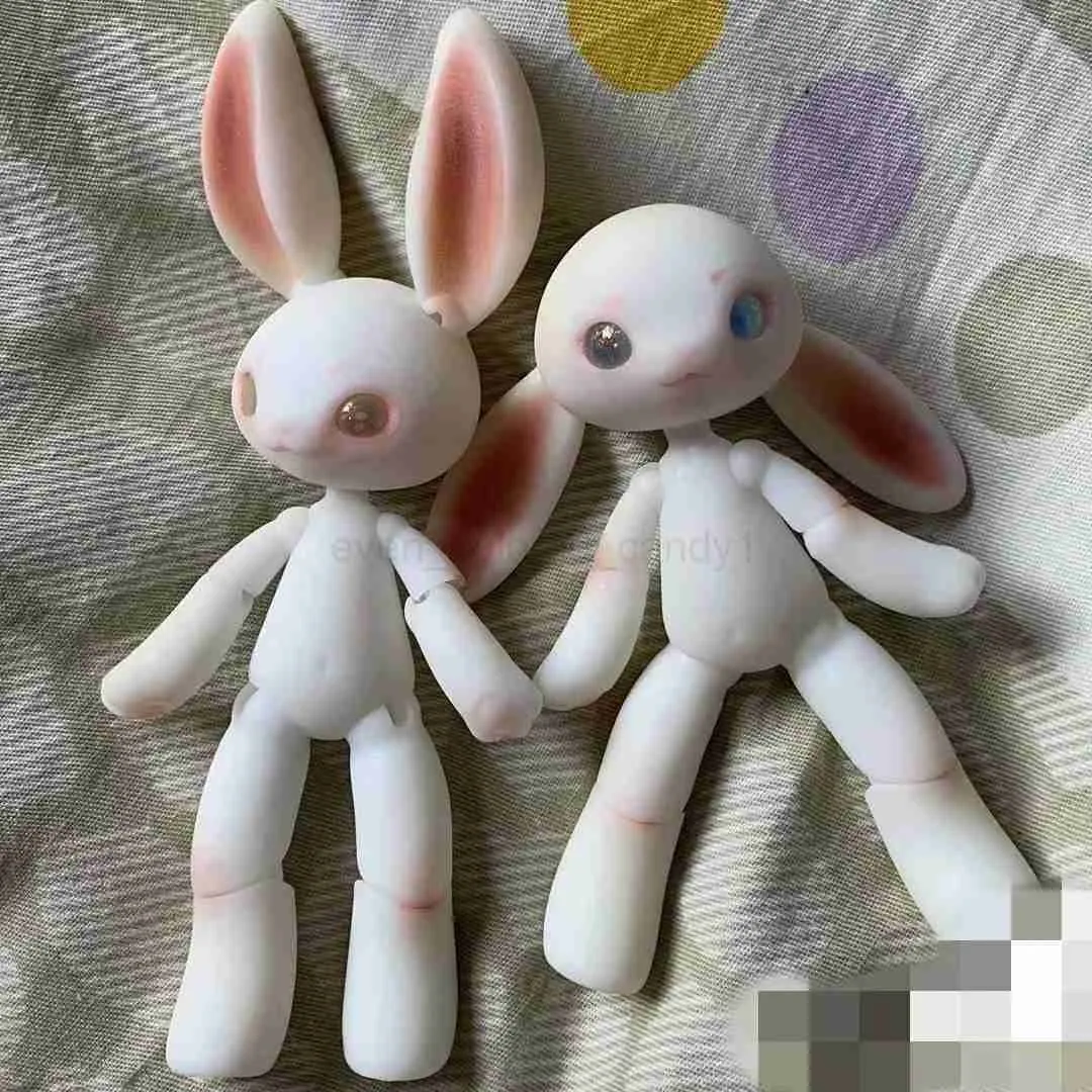 Adorable BJD Rabbit Doll 14cm Posable Bunny Action Figure, Cute