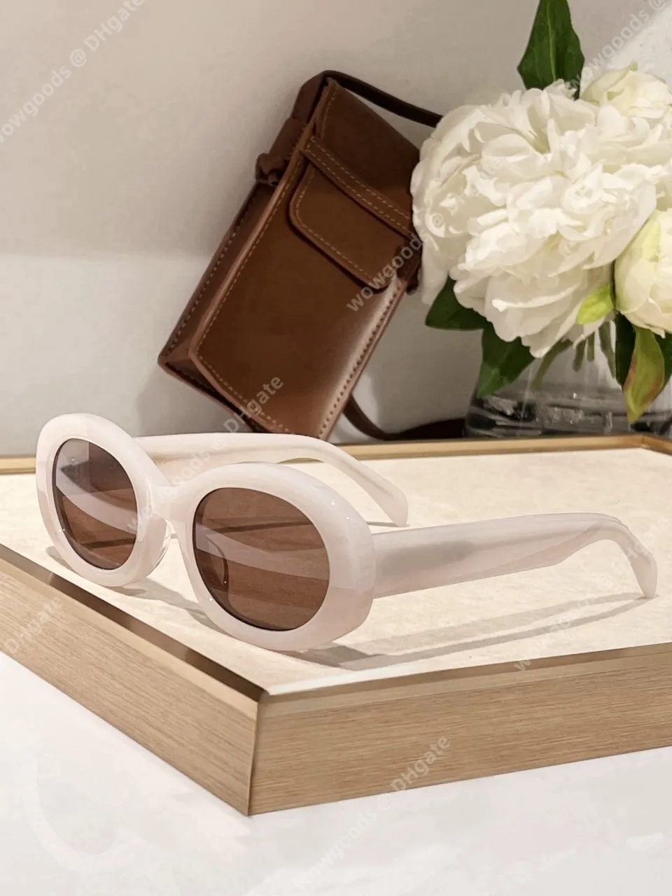 Retro Oval Acetate Cat Eye Sunglasses UV400 Polarized Amazon.com: Verfimaci Retro Oval Sunglasses for Women  main image 3