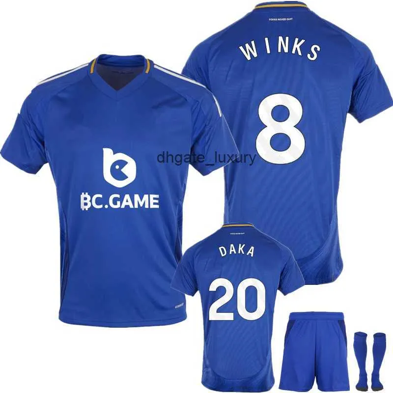 Leicester Vintage soccer shirts Kit 2021 2025 Home Away Soccer Jerseys for Men Kids Featuring Dakai Faes Justin Winks and Mamidji