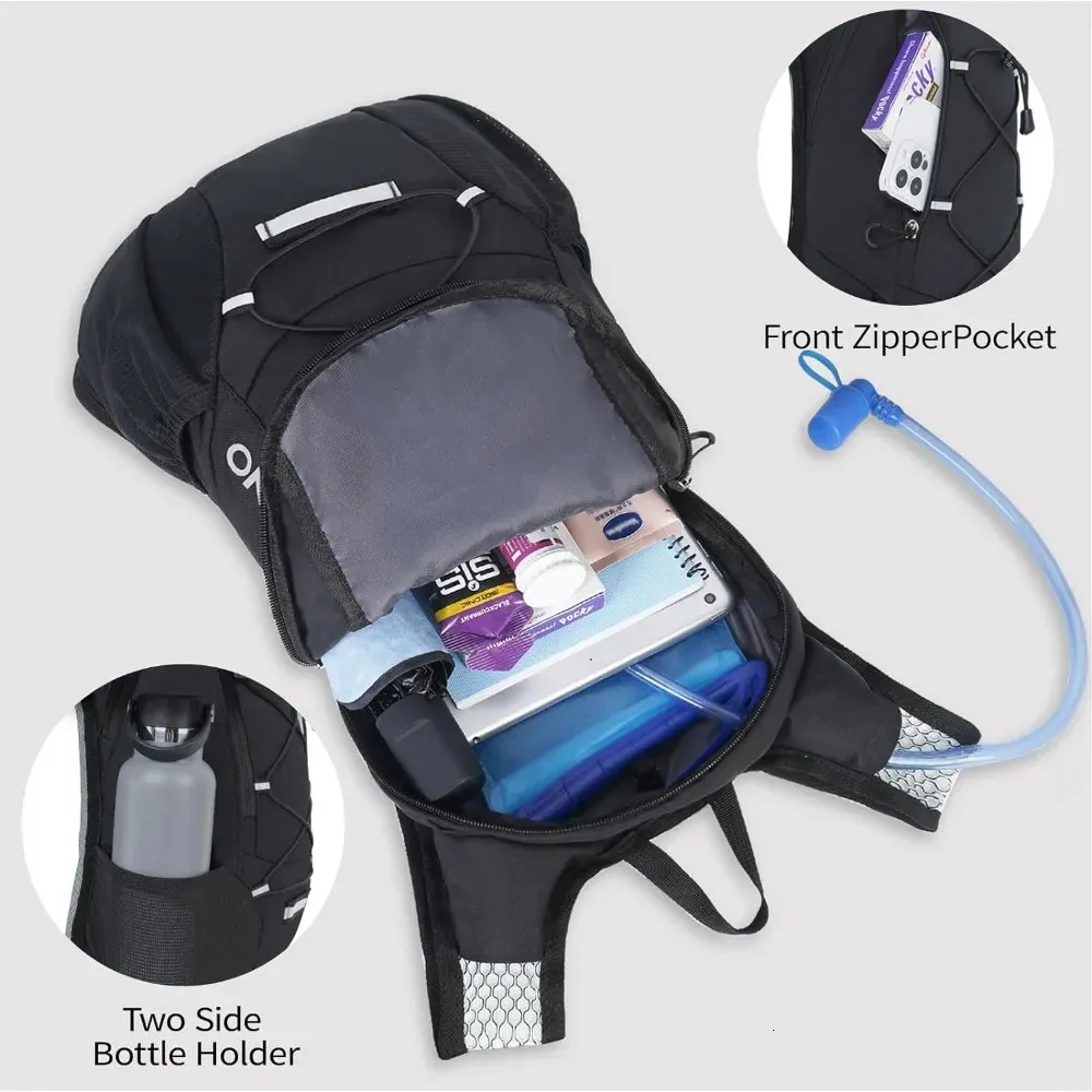 Arvano Zaino Idratazione 5L Leggero con Vescica 1,5L - Gilet da Corsa Traspirante per Trail, Marathon e Ciclismo