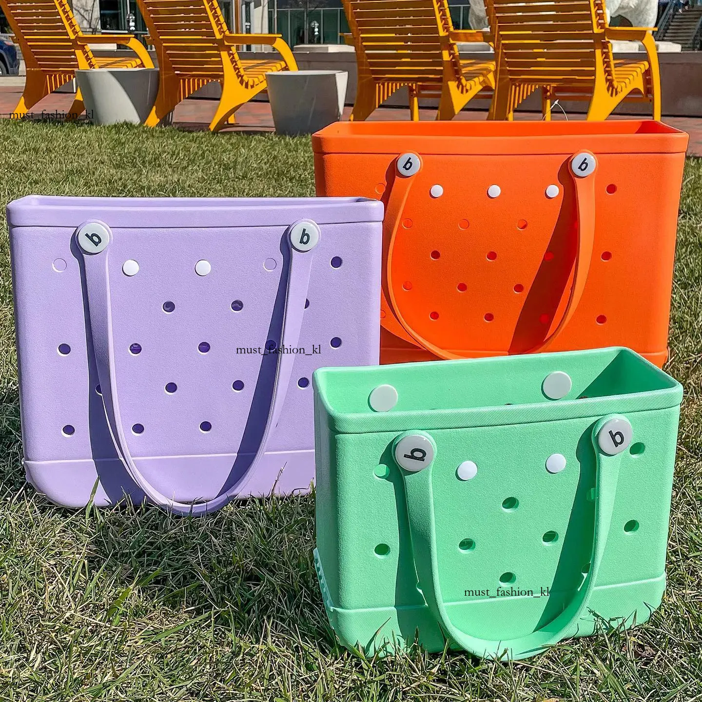 Waterproof XL Beach Tote Versatile Gym Bag, Cosmetic Organizer, Stylish  Bogg Bag Alternative for Women Men