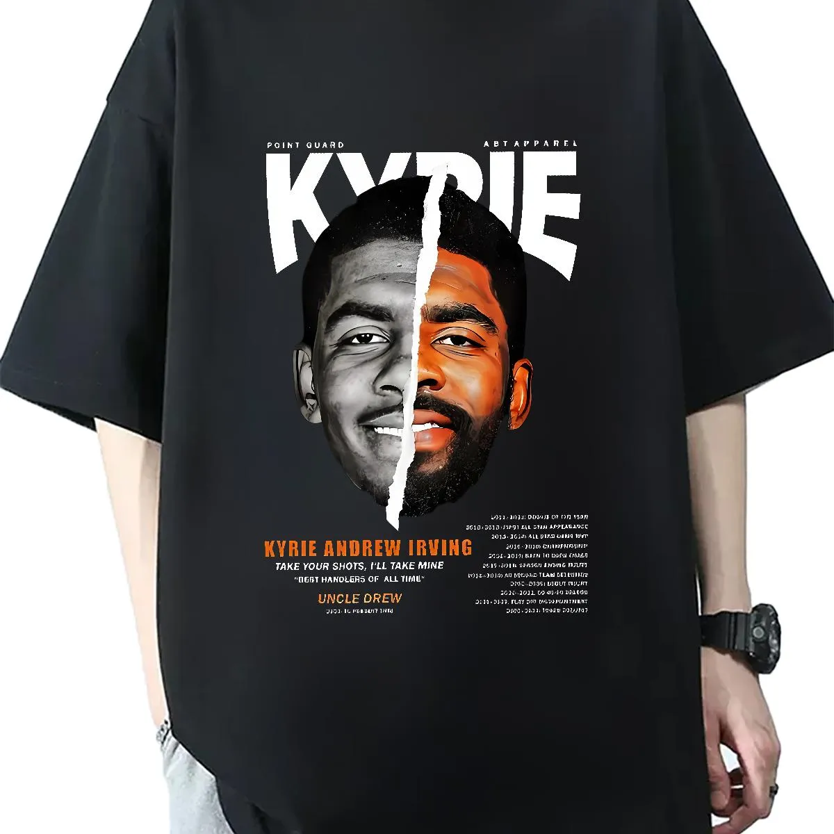 Loose Fit Man T Shirts Street Wear Hip Hop Breathable Crew Neck