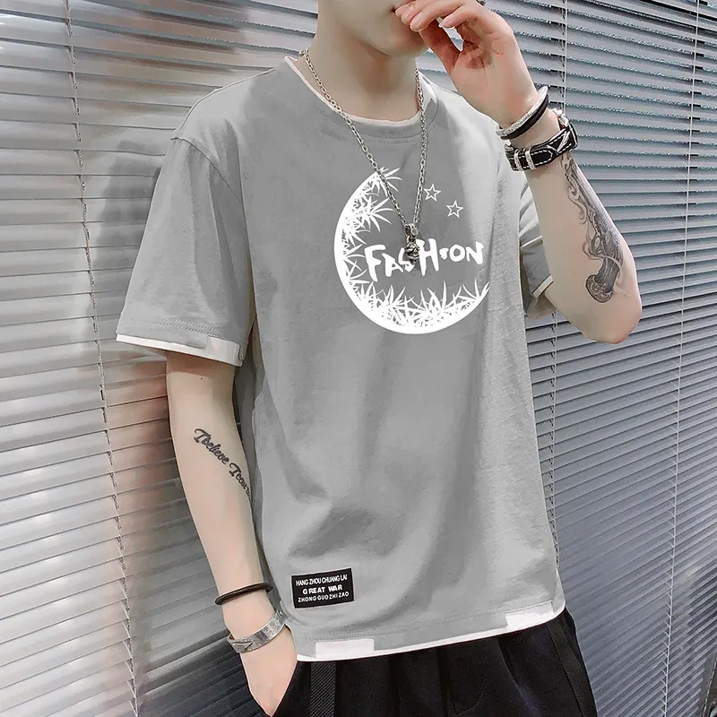 Premium Quality Mens Summer T-Shirt: 100% Cotton, Loose Fit