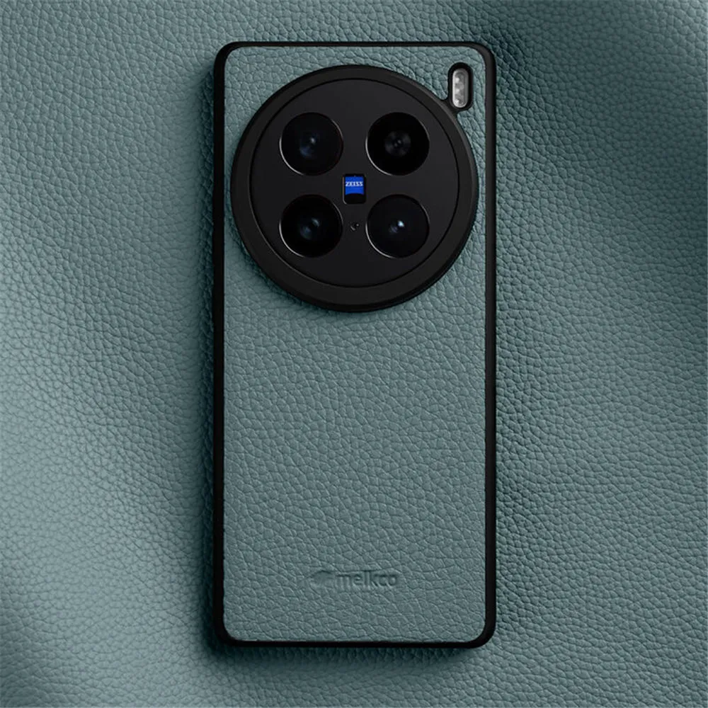vivo X100s Pro 512GB ケース付 Melkco Genuine Cowhide Leather Slim Fitted Case for Vivo X100