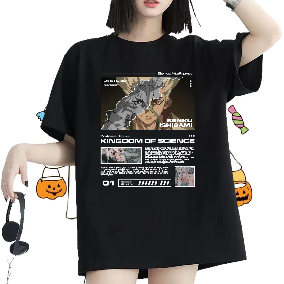 Scientist Doctor Genius Anime Boy Stone T-Shirt Scientist Doctor Genius Anime Boy Stone T-Shirt