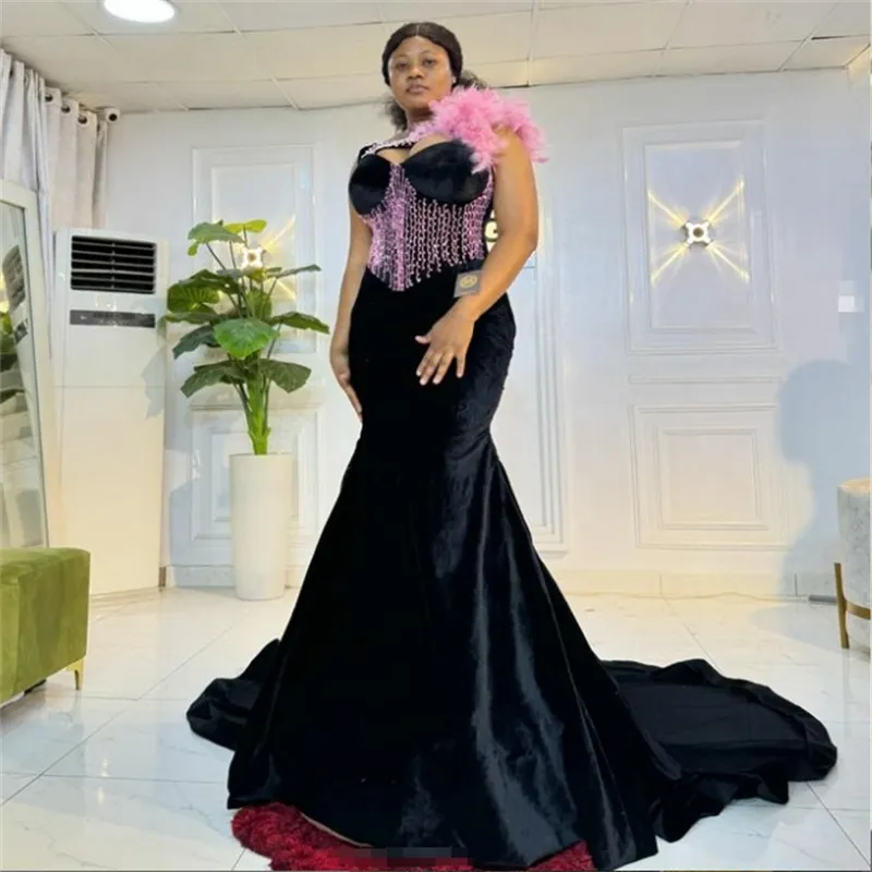 plus size mermaid formal dress Zapaka Women Black White Dot Long Plus Size Prom Dress with Slit Mermaid Corset Strapless Tiered Ruffle Formal Dress with Sequins, Black White Dot /