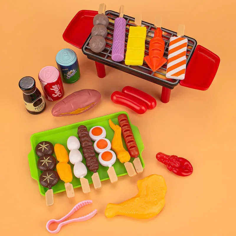 Kids Play House Barbecue Toy Set, Kitchen Pretend Play Cooking Toys ...