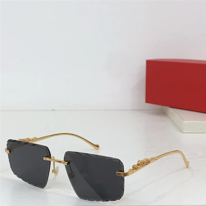Versatility Rimless 2024 Fashion Rimless Square Sunglasses: Metal Frame Cut Lenses ...