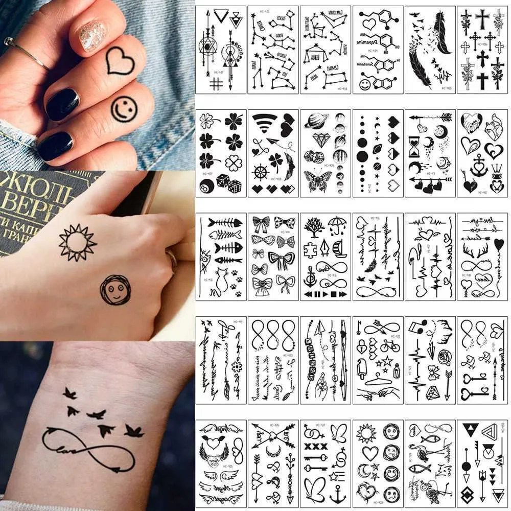 30 Pezzi Impermeabili Di Tatuaggi Temporanei Impermeabili: Tatuaggi Falsi Di  Piume, Cuore, Uccello, Uccello, Art Di Espressione Donne E Uomini Da 1,44 €  | DHgate, image size:1000x1000