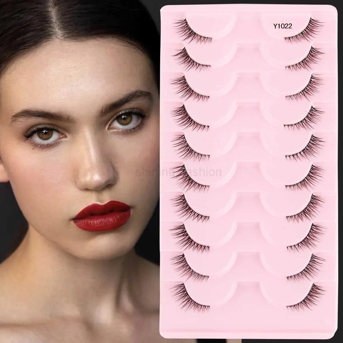 Économisez gros sur les achats en gros de Lashes De Bande De Vison 3D  MakeupCL – Faux Cils 3D En Vison, Demi Cils Naturels Longs Et Moelleux, ..., image size:1200x1200