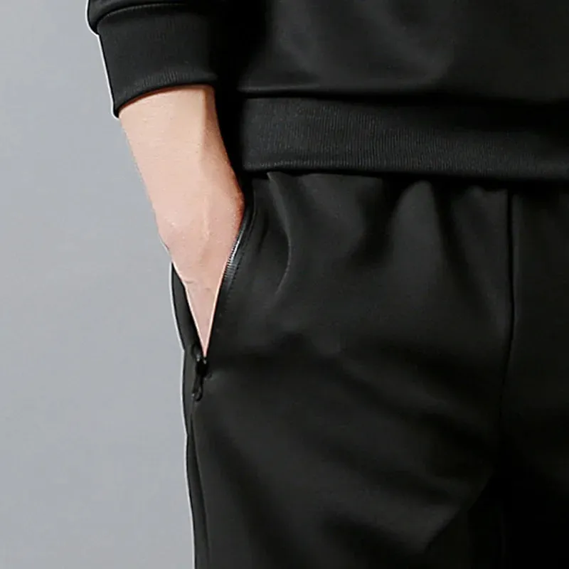 Conjunto de treino masculino com moletom e calças de jogging_voghion.com