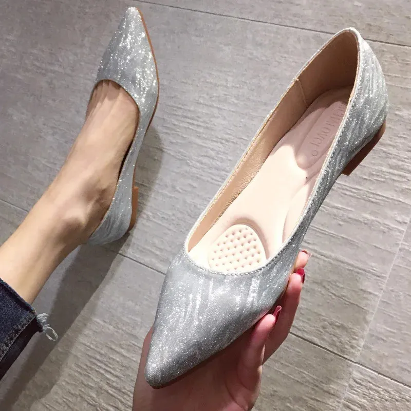 Bulk Mens Champagne Pointed Bridal Flats Shallow Casual... From Longda009,  $27.08 | DHgate.Com