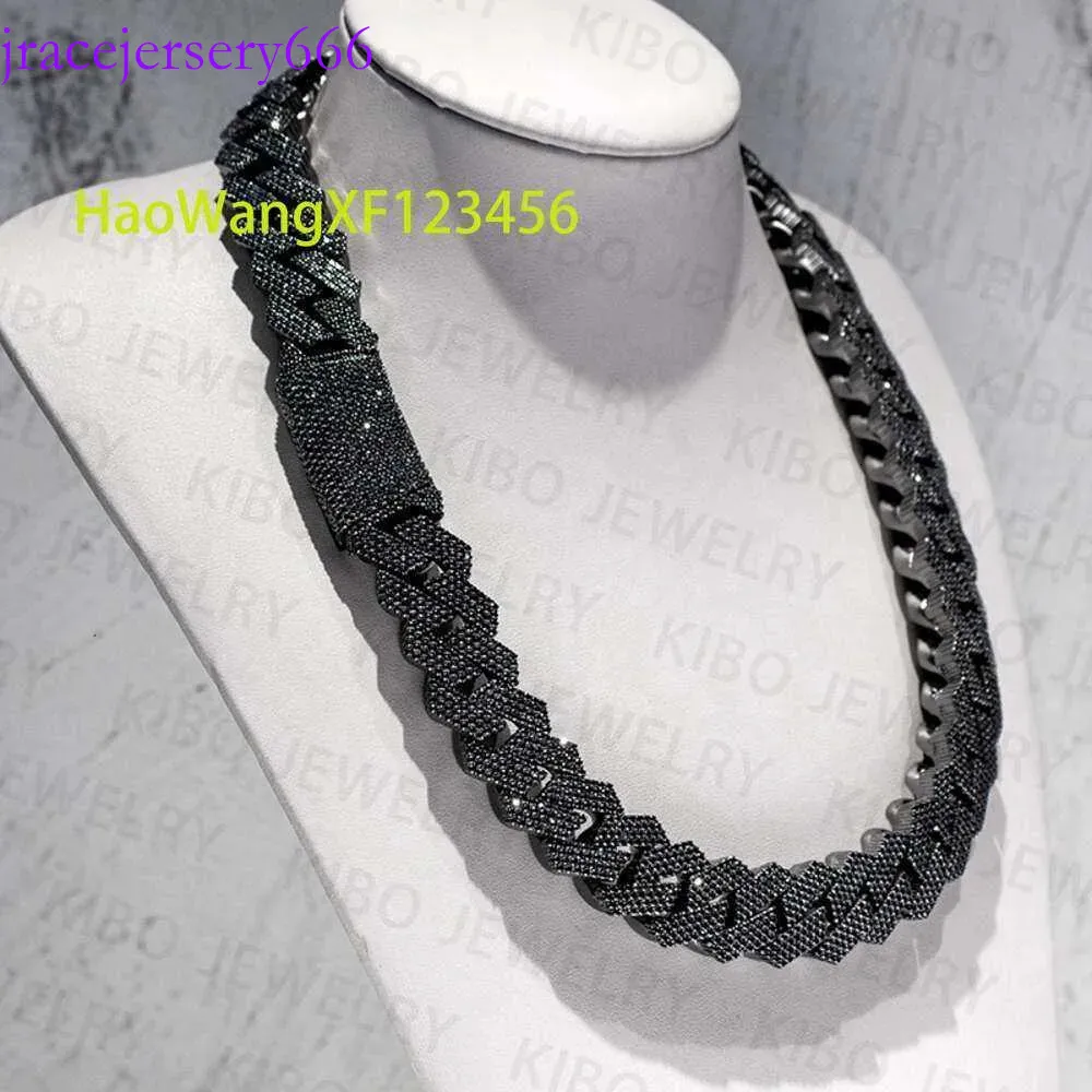 Iced Out Cuban Link Chain: Black Gold VVS Moissanite Diamond Hip Hop  Necklace Shop Now!