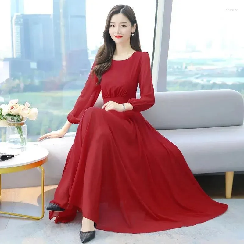 Polyester Casual Maxi Dress Women Summer Ankle-Length A-Line Dress with Empire  Waist and Flutter Short Sleeves from Dhgate Basic & Casual Dresses - price  22.1