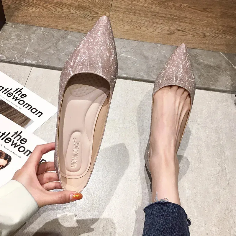 Bulk Mens Champagne Pointed Bridal Flats Shallow Casual... From Longda009,  $27.08 | DHgate.Com