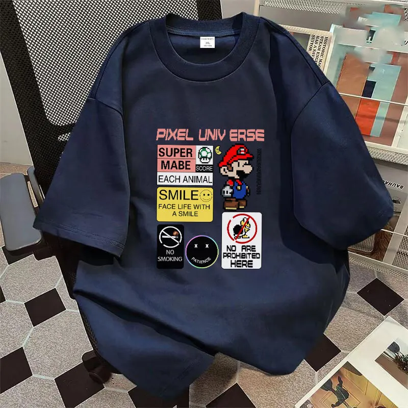 LWZCYS Jack Stauber Tshirt O-Neck Unisex Short Sleeve T-Shirts Men Women Casual Hip Hop Harajuku Streetwear, Black-zh47502, XX-Small
