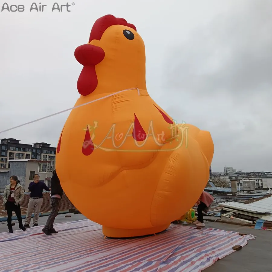 Plastic Inflatable Chicken Giant Inflatable Chicken for Farm Decor & Events - Premium Quality ...