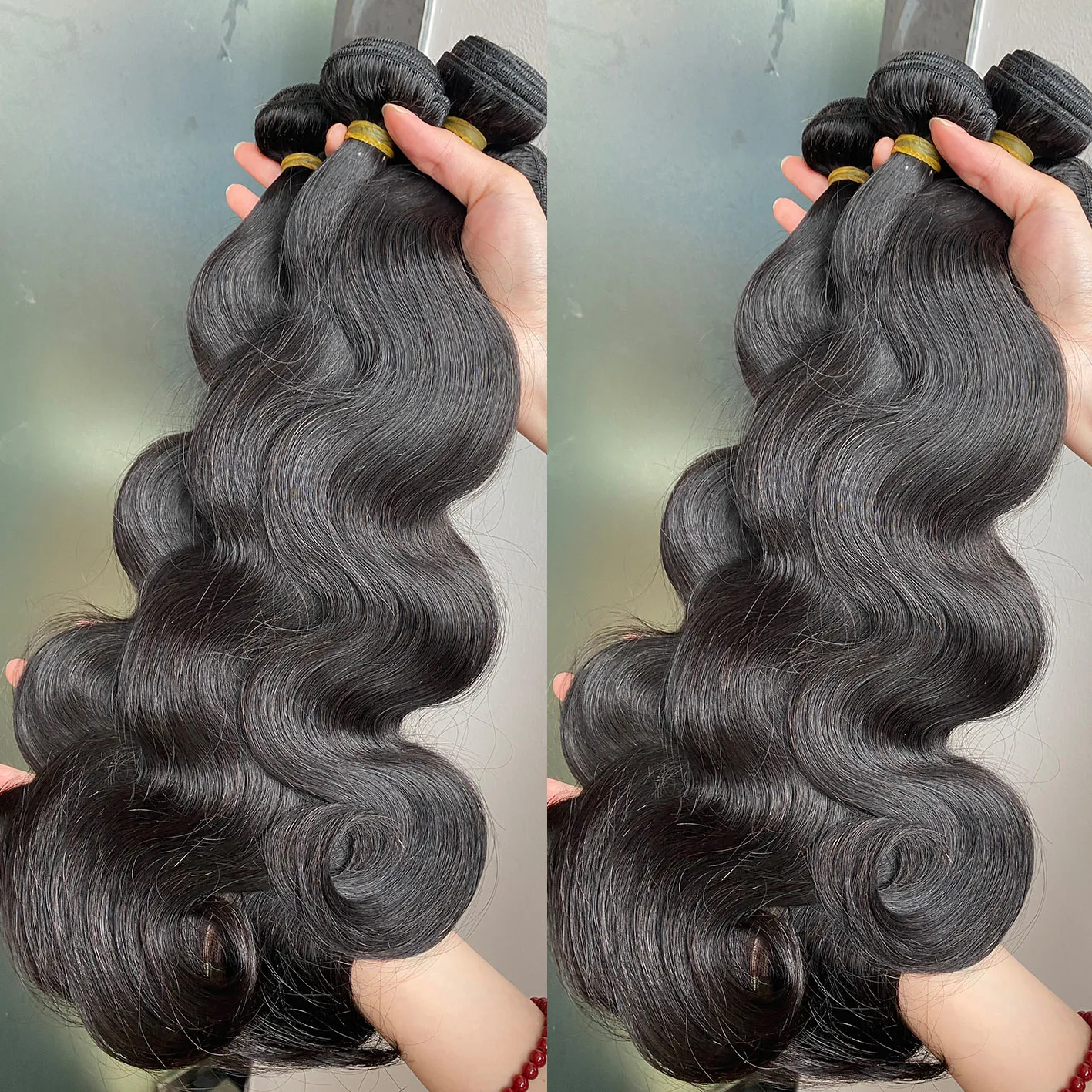 100% Virgin Remy Human Hair - Bodywave Bundle Deal ModelModel Virgin Human Hair Weave Dream Weaver 3 Bundles  main image 3