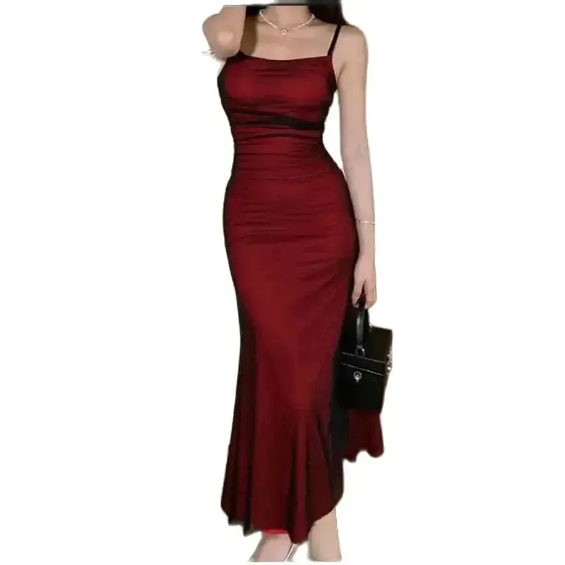 red corset maxi dress ALCHIMIE Lace Corset Maxi Dress main image 1