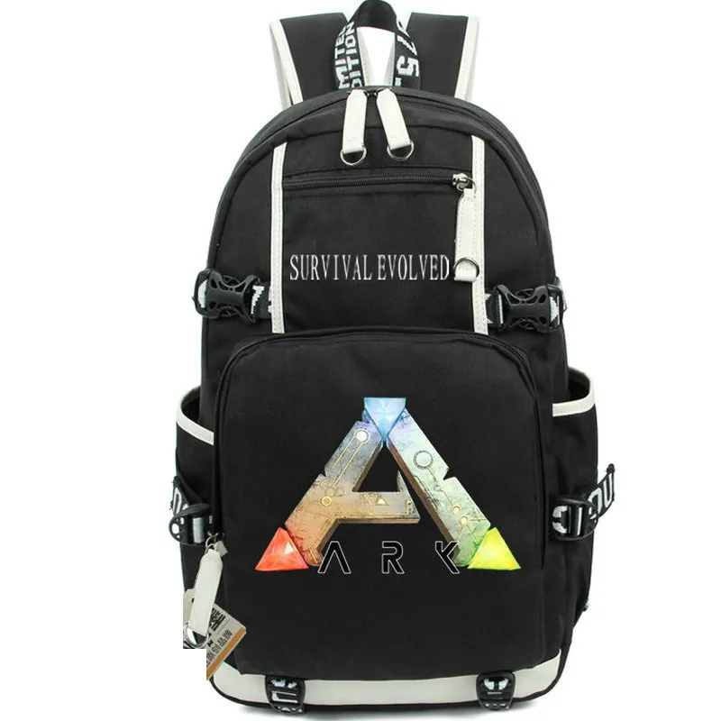 Survival Evolved backpack ARK daypack A Player school bag Game packsack Print rucksack Casual schoolbag Computer day pack