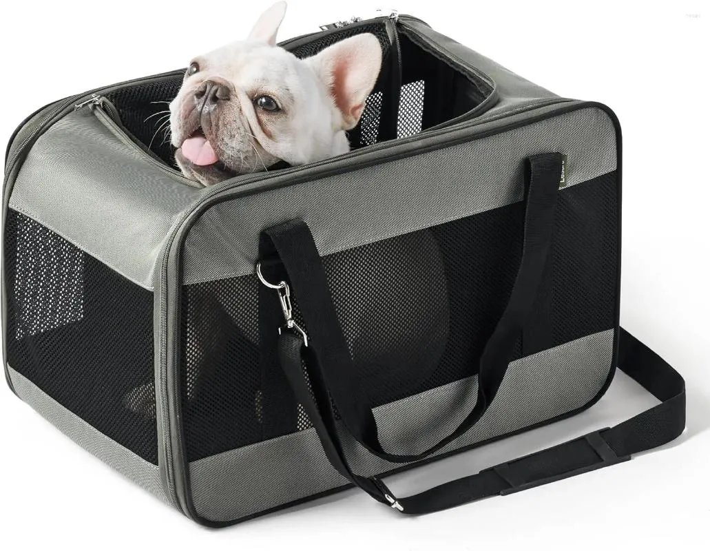 DHgate Dog Carrier Collapsible Pet Car Seat for Small Dogs Soft Sided Airline Approved Pet Supplies