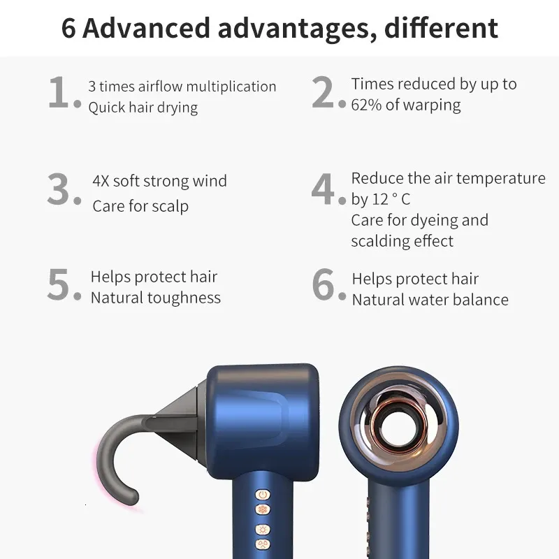 Negative Ion Hair Dryer Leafless 220V Personal Hair Blower 