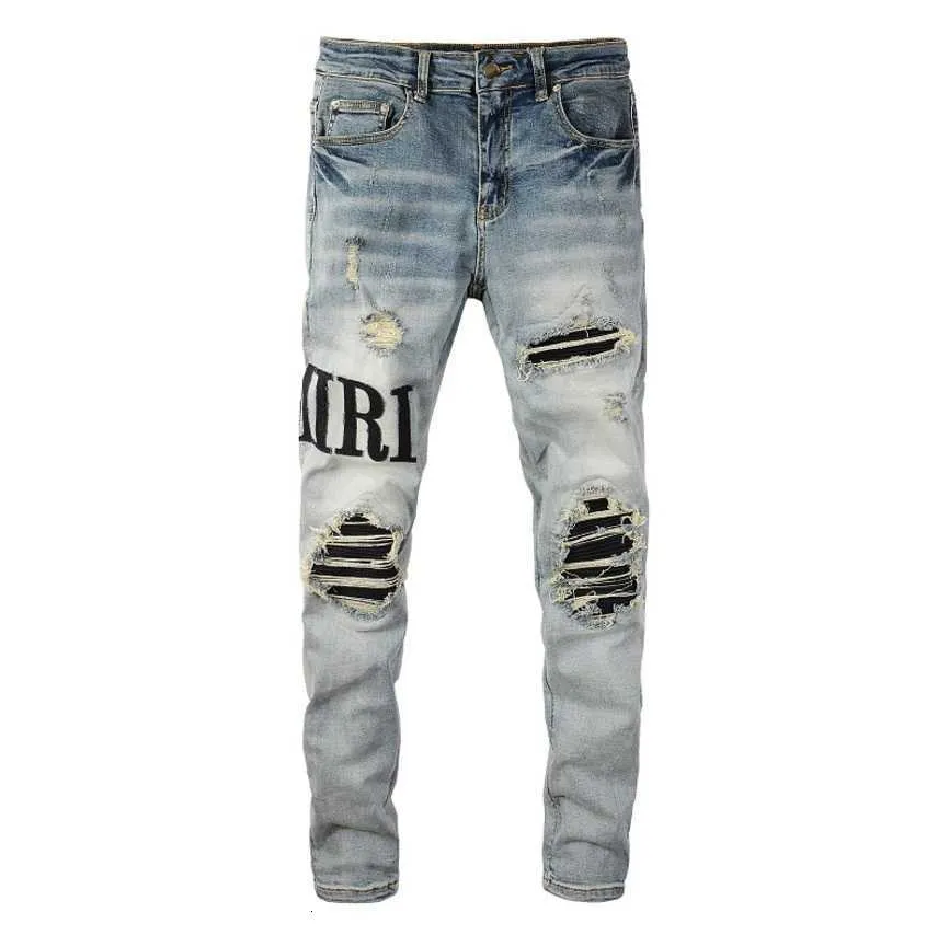 Slim Fit Mike Amiri Jeans Replica Amirii Jeans Mens Designer