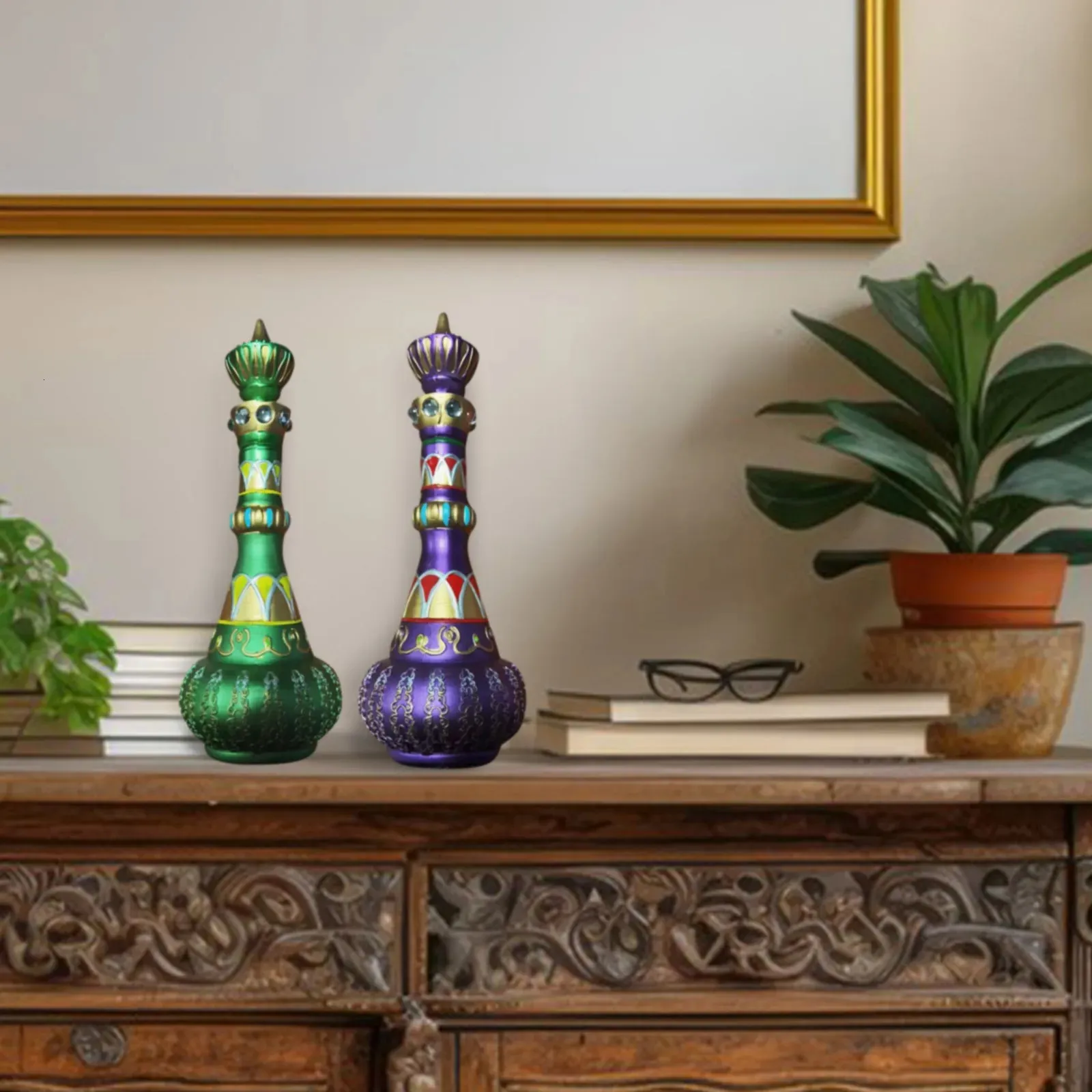 Spirit Containers Mirrored Purple Pagoda Bottle - Decorative Spirit Container, Ideal for ...