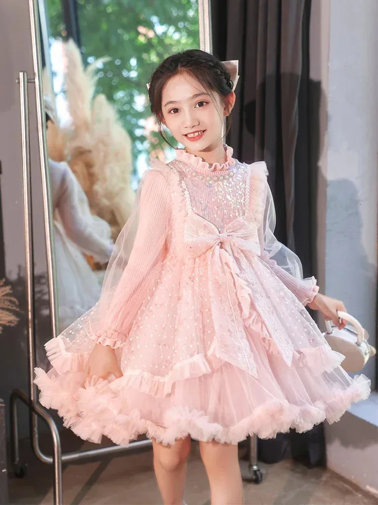 Girls Long-Sleeved Winter Sweater Dress with Crew Neck for Autumn and Winter  from Dhgate Girl's Dresses - price 54.09