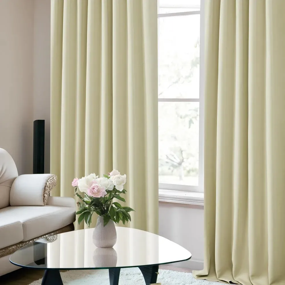 YoungsTex Olive Green Linen Semi Sheer Curtains 72 Inch Length for Liv –  Mop and Plus, image size:1000x1000