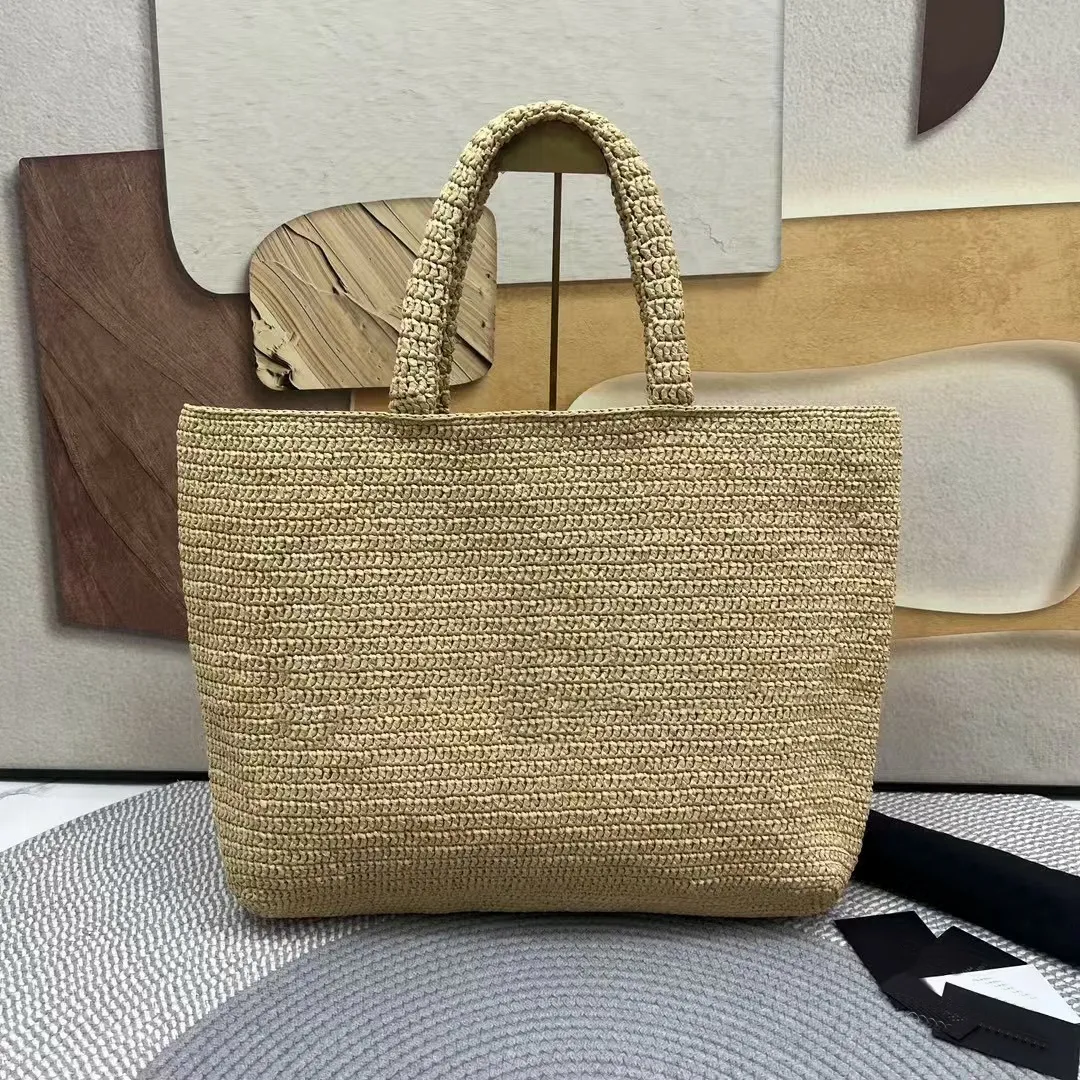 Frauen Raffia Beach Tasche Aprikosen Farbe Handgemachte Stroh Umhangetasche Sommer Reise Top Griff Handtaschen Buchstaben Hakeln GroBe Kapazitat 2024 Von 215 76 DHgate