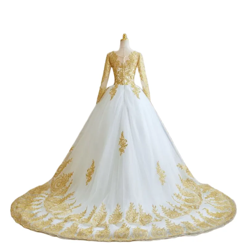 White And Gold A Line Wedding Dresses Lace Appliques... From Dreamweddings, $144.15 | DHgate.Com White And Gold A Line Wedding Dresses Lace Appliques... From Dreamweddings, $144.15 | DHgate.Com