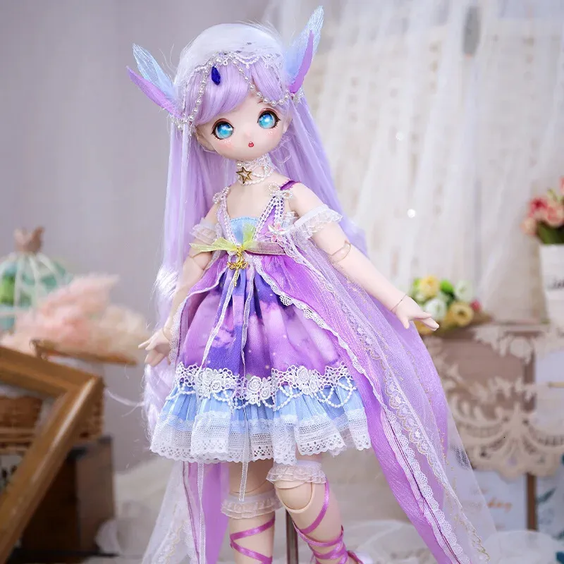 14cm BJD Doll, Customizable Anime 2D Doll with