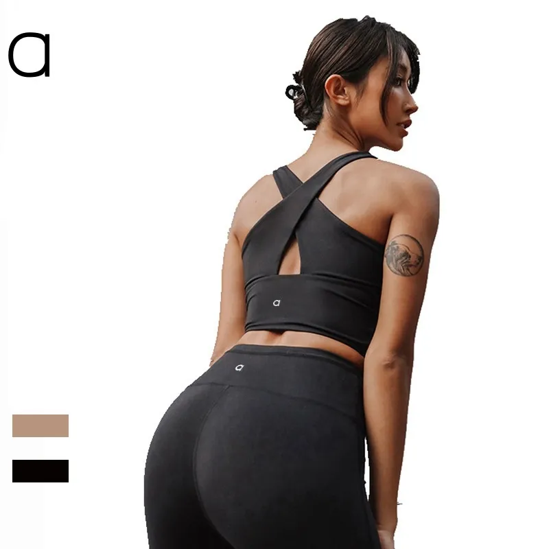 LU SUIT FEMME ALIGN A144 FEMMES TIGNAGE JOGGER BRA PANTS PANTS SPORTS Raising Hans Gym Wear Legging Elastic Fiess Colls Set Set S