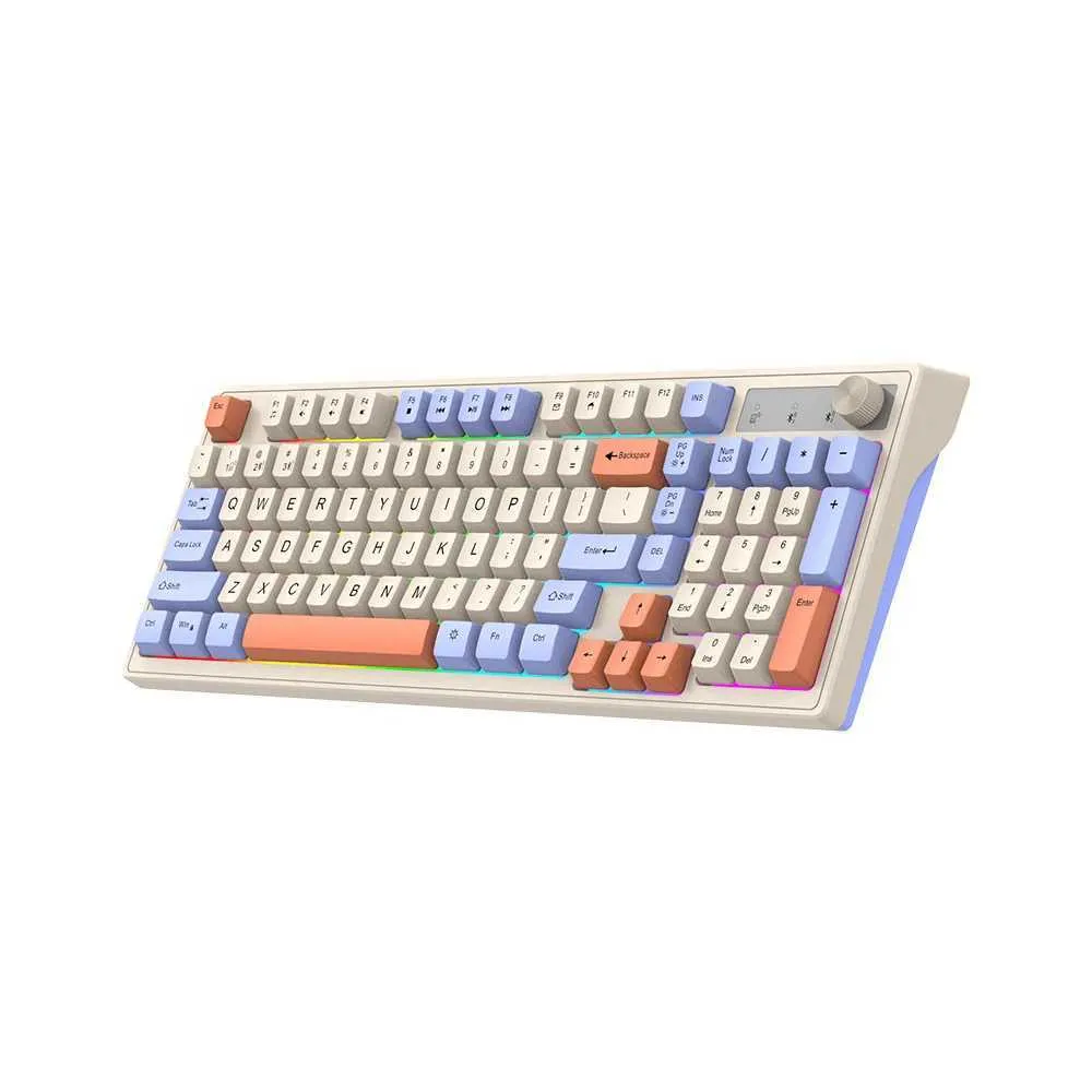 Wireless Mechanical Keyboard 98 Keys Bluetooth & 2.4G Dual Mode Gaming ...