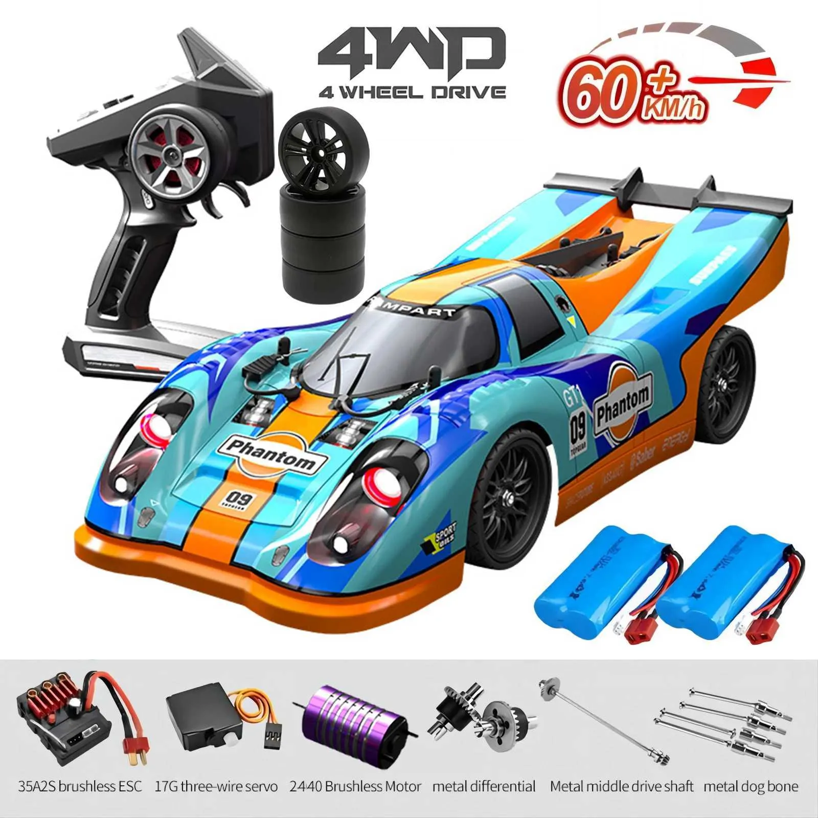 JJRC C8806 PRO 1 16 High Speed Racing Rc Car 4WD 60KM/H Brushless