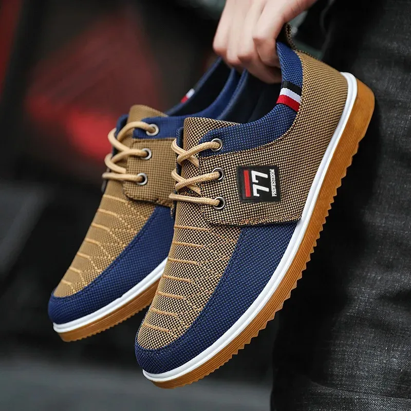 Bulk Canvas Lace Up Sneakers For Men Casual Oxford Walking Shoes For Men With Vulcanized Sole Perfect For Flats And Casual Wear Available In New Arrival Style 240713 From Longda008 16.26 DHgate.Com