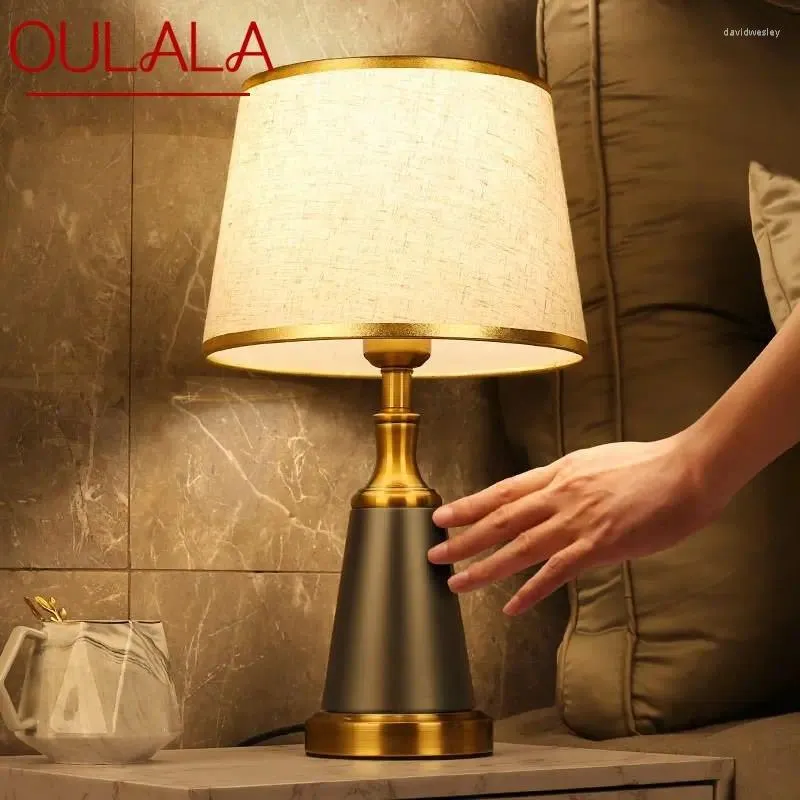 OULALA Modern Dimming LED Table Lamp: Luxury Desk Light for Home