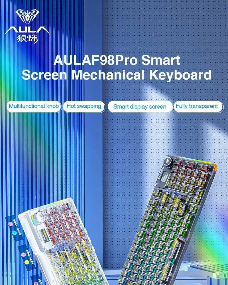 AULA Gaming Keyboard F98PRO Wireless Mechanical... From Honey_fruit ...