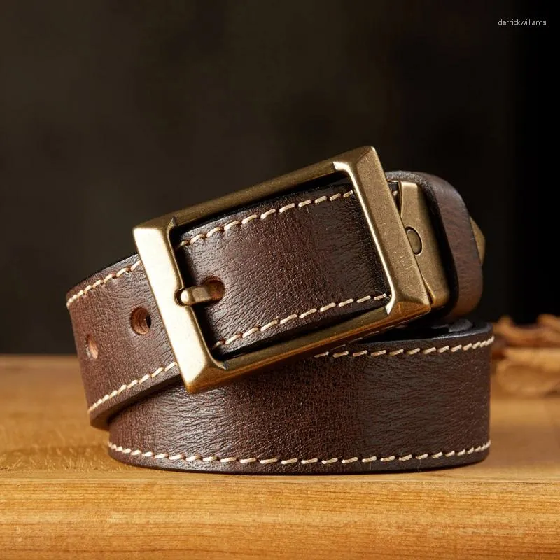 DHgate.com:Mens Vintage Genuine Leather Belt - Thickened