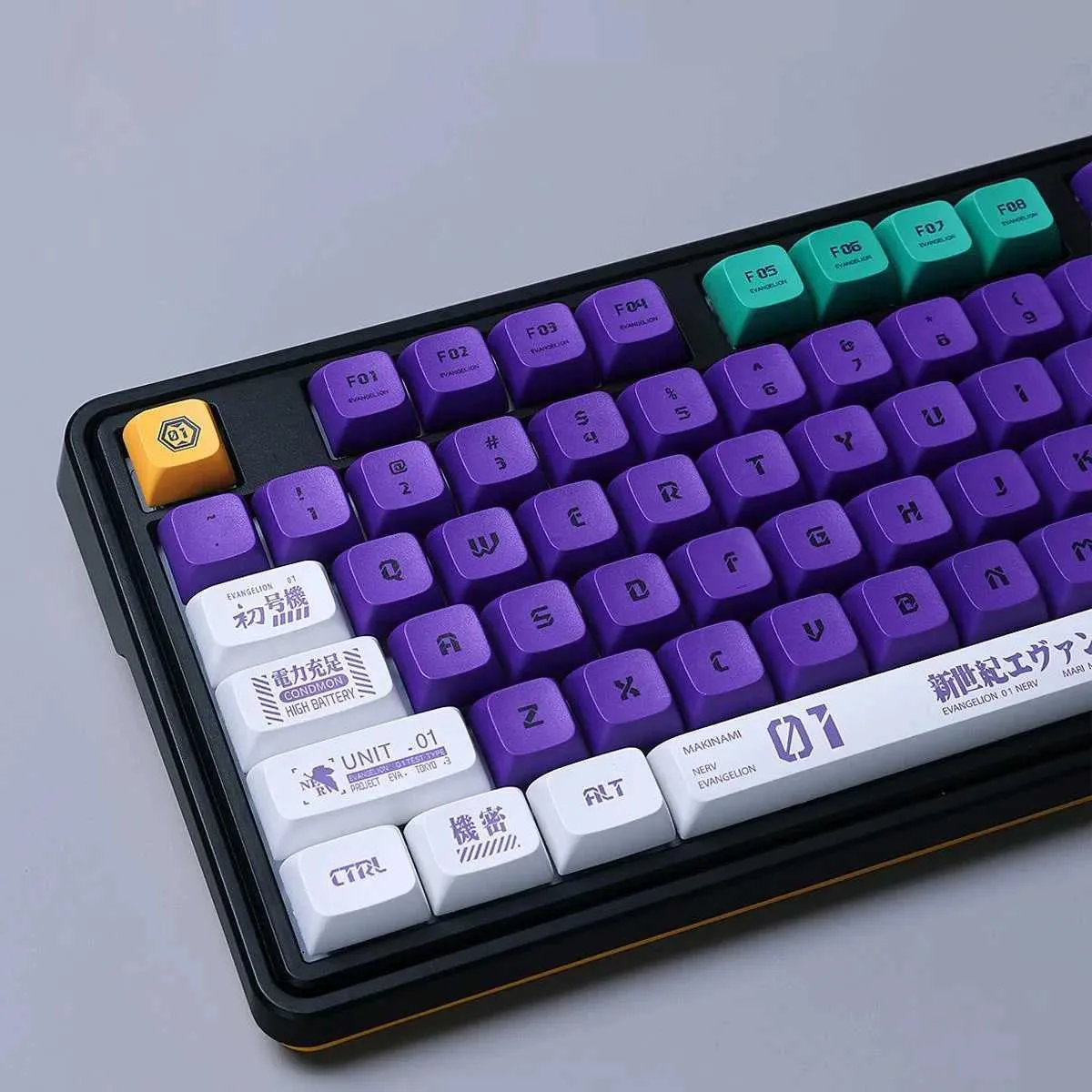 Ꭲ♡ Cute Anime Keycap Set: 130 PBT XDA Profile Keys for MX